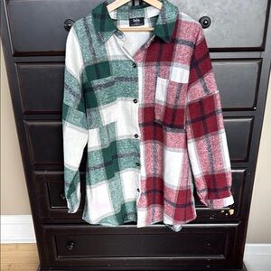 Dressed in Lala Plaid Flannel Shacket